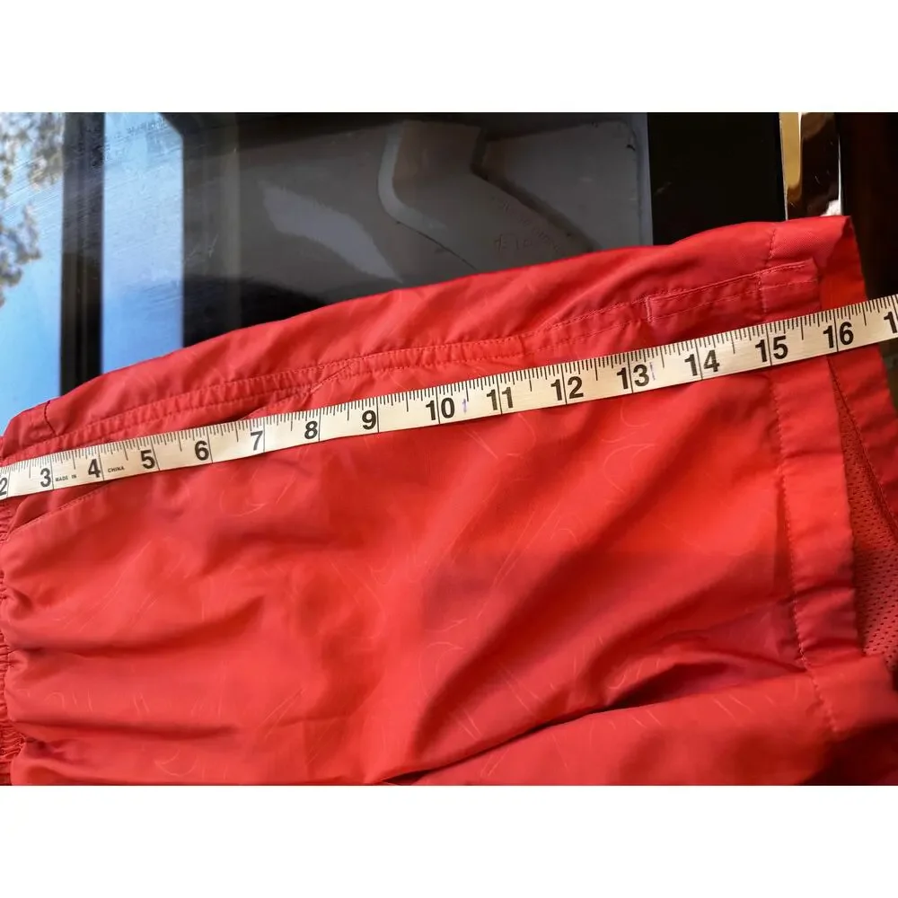 Nike‎ Men's Swim Trunks Size small Coral Red Orange w/ Liner